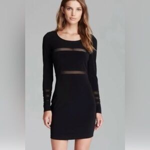 Elizabeth and James black long sleeve bodycon dress